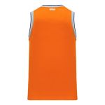 B1710 Pro Basketball Jersey - Orange/Royal/White/Grey - Back