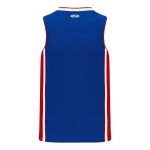 B1715 Pro Basketball Jersey - Royal/Red/White - Back