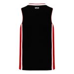 B1715 Pro Basketball Jersey - Black/Red/White - Back