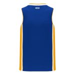 B1715 Pro Basketball Jersey - Royal/White/Gold - Back