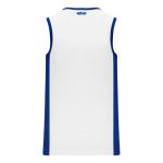 B2115 Pro Basketball Jersey - White/Royal - Back
