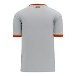 BA1333 Pullover Baseball Jersey - Grey/Orange/Black - Back