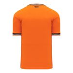 BA1333 Pullover Baseball Jersey - Orange/Black/White - Back