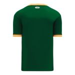 BA1333 Pullover Baseball Jersey - Dark Green/Gold/White - Back