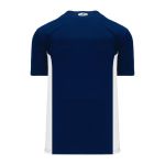 BA1343 One Button Baseball Jersey - Navy/White - Back