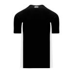 BA1343 One Button Baseball Jersey - Black/White - Back