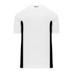BA1343 One Button Baseball Jersey - White/Black - Back