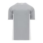 BA1343 One Button Baseball Jersey - Grey/White - Back
