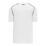 BA1344 Two Button Baseball Jersey - White/Black - Back