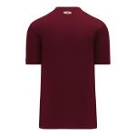 BA1347 Two Button Baseball Jersey - Maroon - Back