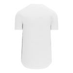 BA5200 Full Button Baseball Jersey - White - Back