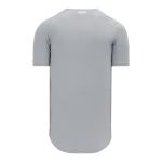 BA5200 Full Button Baseball Jersey - Grey - Back