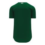 BA5200 Full Button Baseball Jersey - Dark Green - Back