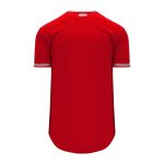 BA5500 Full Button Baseball Jersey - Anaheim Red/White/Grey - Back
