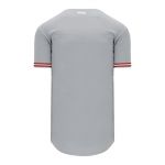 BA5500 Full Button Baseball Jersey - Cincinnati Grey/Red/White - Back