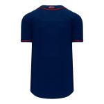 BA5500 Full Button Baseball Jersey - Minnesota Navy/Red - Back