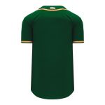 BA5500 Full Button Baseball Jersey - Oakland Dark Green/Gold/White - Back