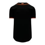 BA5500 Full Button Baseball Jersey - San Fransisco Black/Orange - Back