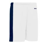 BS9145 Pro Basketball Shorts - White/Navy - Back