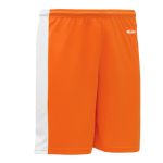 BS9145 Pro Basketball Shorts - Orange/White - Back