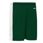 BS9145 Pro Basketball Shorts - Dark Green/White - Back