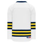 H550B Pro Hockey Jersey - New 2011 Michigan White - Back