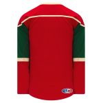 H550B Pro Hockey Jersey - 2007 Minnesota Red - Back