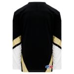 H550B Pro Hockey Jersey - New Pittsburgh 3rd Black - Back