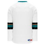 H550B Pro Hockey Jersey - 2013 San Jose White - Back