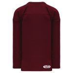 H6000 Practice Hockey Jersey - Maroon - Back