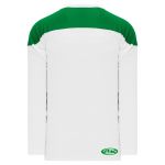 H6100 League Hockey Jersey - White/Kelly - Back