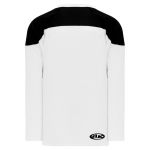 H6100 League Hockey Jersey - White/Black - Back
