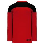 H6100 League Hockey Jersey - Red/Black - Back