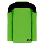 H6100 League Hockey Jersey - Lime Green/Black - Back