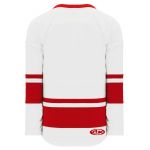 H6400 League Hockey Jersey - White/Red - Back