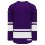 H6400 League Hockey Jersey - Purple/White - Back