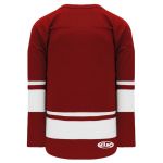 H6400 League Hockey Jersey - Av Red/White - Back