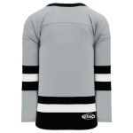 H6500 League Hockey Jersey - Grey/Black/White - Back