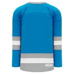 H6500 League Hockey Jersey - Pro Blue/Grey/White - Back