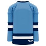H6500 League Hockey Jersey - Sky/White/Navy - Back