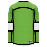 H7000 Select Hockey Jersey - Lime Green/Black/White - Back