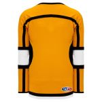 H7000 Select Hockey Jersey - Gold/White/Black - Back
