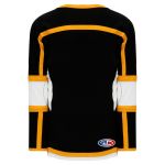 H7000 Select Hockey Jersey - Black/White/Gold - Back