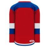 H7400 Select Hockey Jersey - Red/Royal/White - Back