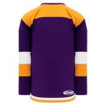 H7400 Select Hockey Jersey - Purple/Gold/White - Back