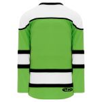 H7500 Select Hockey Jersey - Lime Green/Black/White - Back