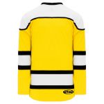 H7500 Select Hockey Jersey - Maize/Black/White - Back