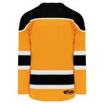 H7500 Select Hockey Jersey - Gold/White/Black - Back