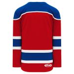 H7500 Select Hockey Jersey - Red/Royal/White - Back