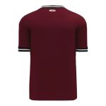 S1333 Soccer Jersey - Maroon/Black/White - Back
